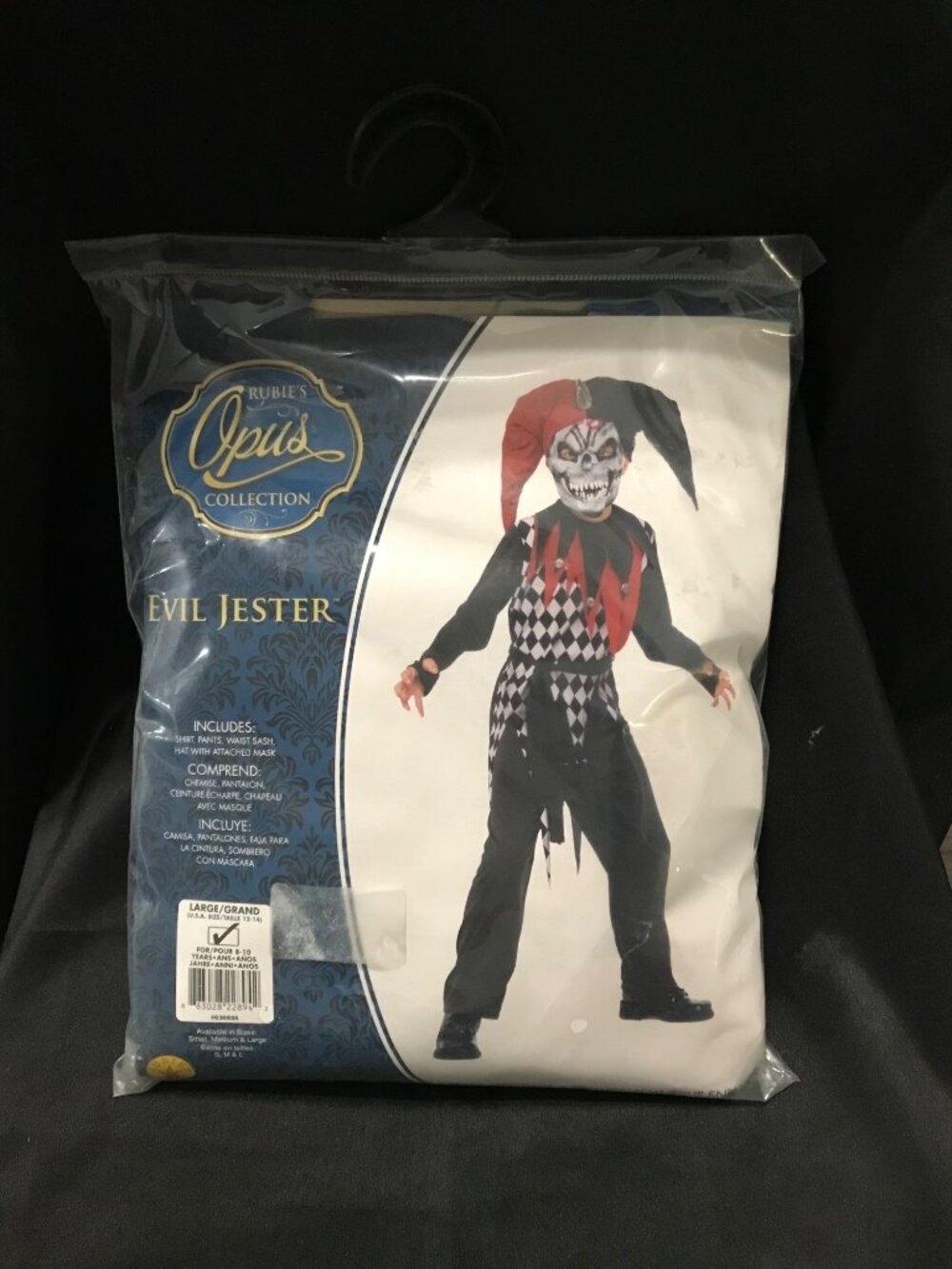 Rubies Opus Collection Evil Jester Costume Large Includes Shirt Pants Mask